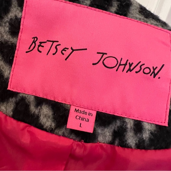 NEW BETSEY JOHNSON ANIMAL PRINT COAT - Picture 9 of 13